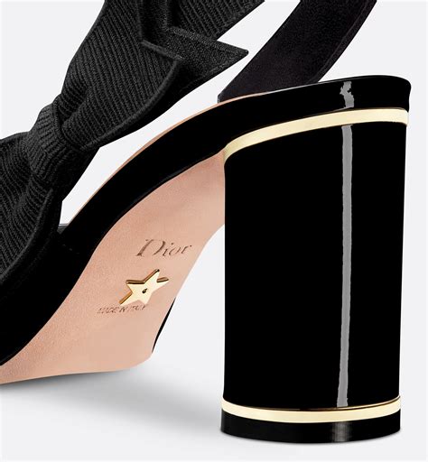 miss dior pumps|Miss Dior Paris Slingback Pump Black Patent Calfskin .